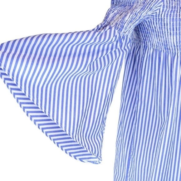 ZARA Woman Premium Denim Collection Smocked Coquette Mini Dress/Tunic, XS - Picture 5 of 9